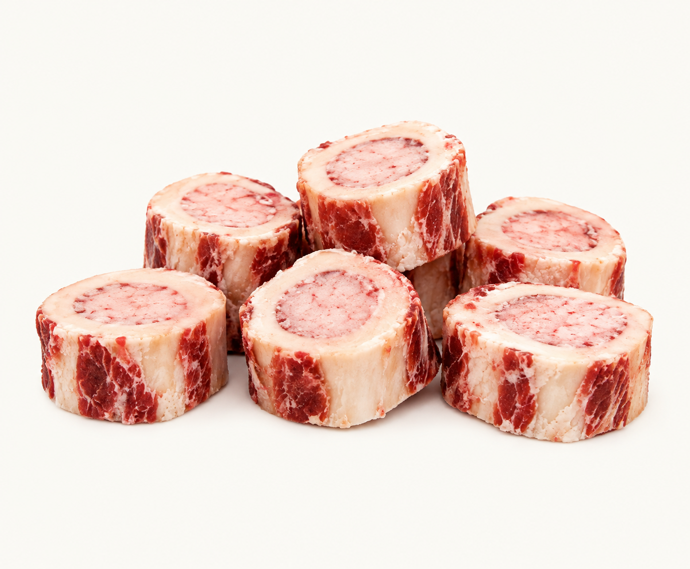 1" Raw Marrow Bone - 7 Bones Per Bag