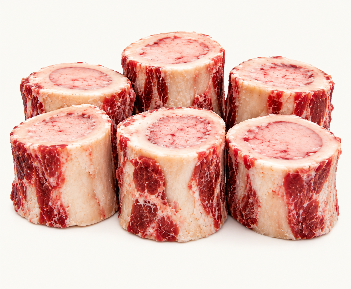 2" Beef Raw Marrow Bone - 6 Bones Per Bag